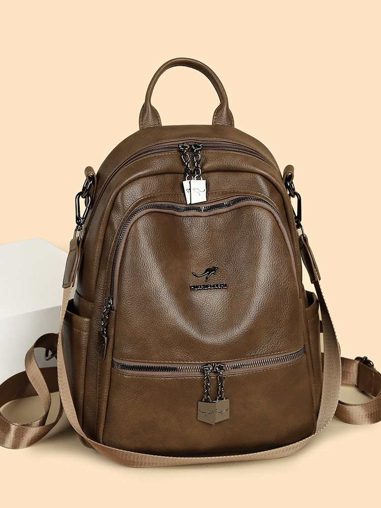 Hochwertige weiche Damen-Rucksäcke neues Modell minimalistisch vielseitig große Kapazität Reiserucksack Wickeltasche multifunktional Schulrucksack