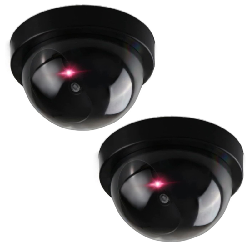 Indoor security camera, realistic appearance, 2-pack, black and white - 1