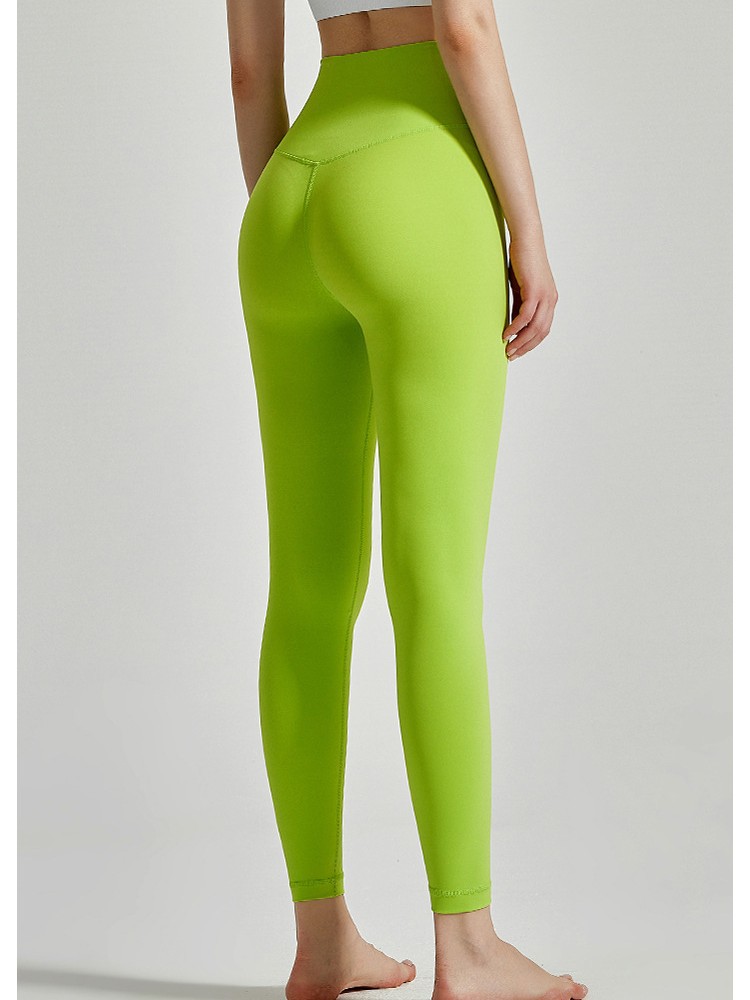 Seamless High-Waist Butt-Lift Yoga Pants for Women with Pockets, Nude Feel