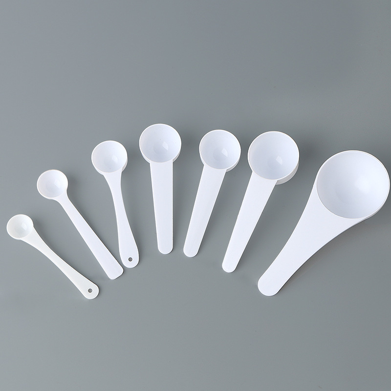 Ölçüm kaşığı 1g 3g 5g 10g 15g plastik kaşık ölçüm kaşığı toz kaşık tek kullanımlık kaşık süt tozu kaşığı