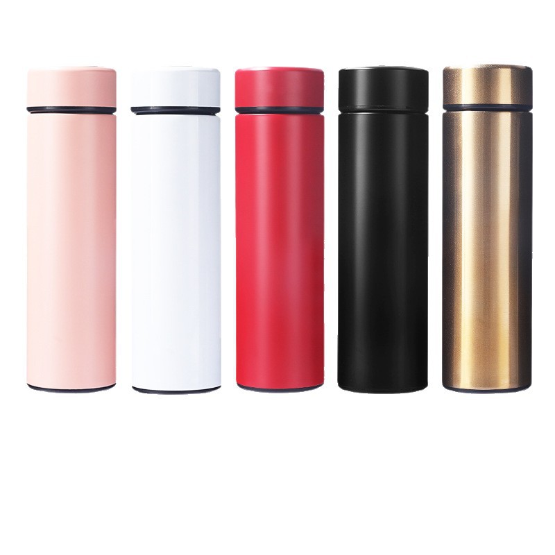 Isolierte Wasserflasche für Damen, elegante Großhandels-Thermoskanne mit intelligentem Temperaturanzeiger aus 316er Edelstahl, spezielle kompakte 304er Taschenflasche. - 6