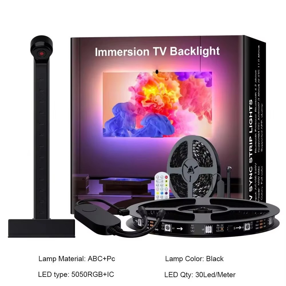 TV ekranıyla senkron akıllı LED şerit ışık, kameralı