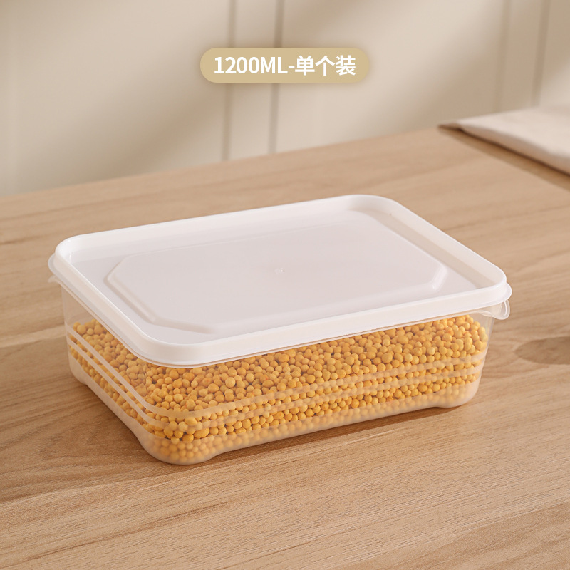 Lebensmittel-Frischhaltebehälter, Gemüse-Gefrierschicht, gefrorene Fleisch-Kühlschrank-Lebensmittel-Verpackungsbox, mikrowellengeeigneter Obst-Fächeraufbewahrungsbehälter - 9