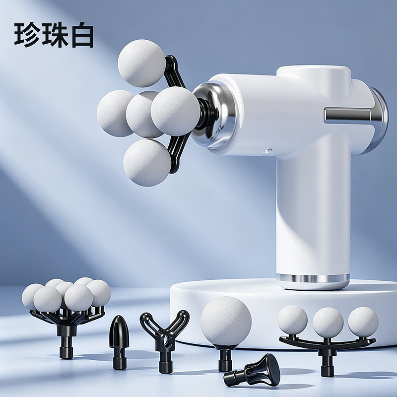 Mini Neck Massage Gun with Wristband, Portable - 1
