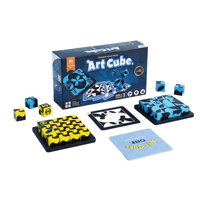 Art Cube Game, Two-Player, Logic and Reasoning Toy