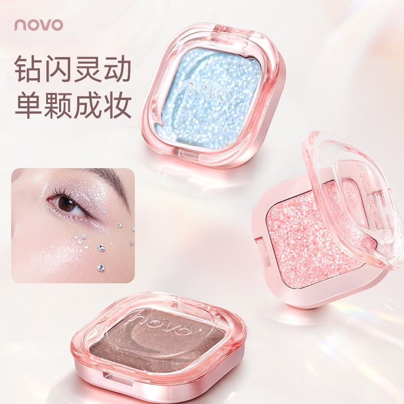 NOVO Lidschatten einfarbig, Perlglitter, multifunktional