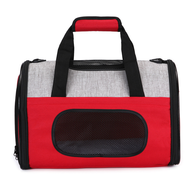 Pet Travel Convenient Outing Bag Wire Folding Pet Amazon Bag for Dogs and Cats, Portable Single-Shoulder Travel Bag
