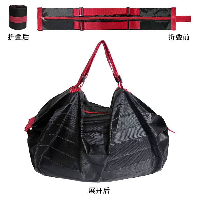 Manufacturer Custom New Large Capacity Waterproof Foldable Shopping Bag Portable Storage Bag Accordion Pleated Handle Bag - 9