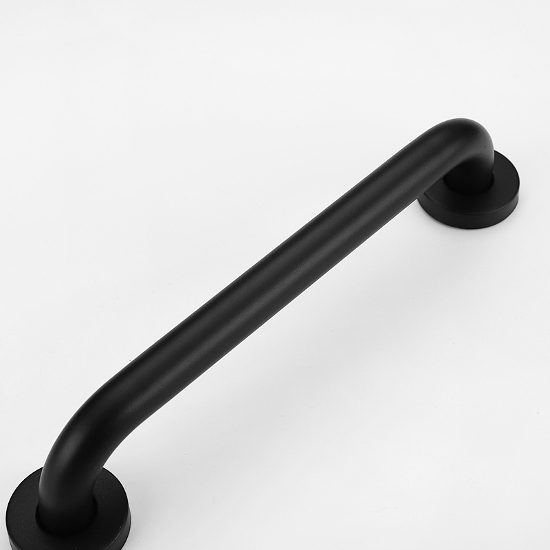 Black Stainless Steel Barrier-Free Bathroom Handrail for Disabled and Elderly, Toilet Safety Grab Bar, Bathroom Bathtub Support Handle