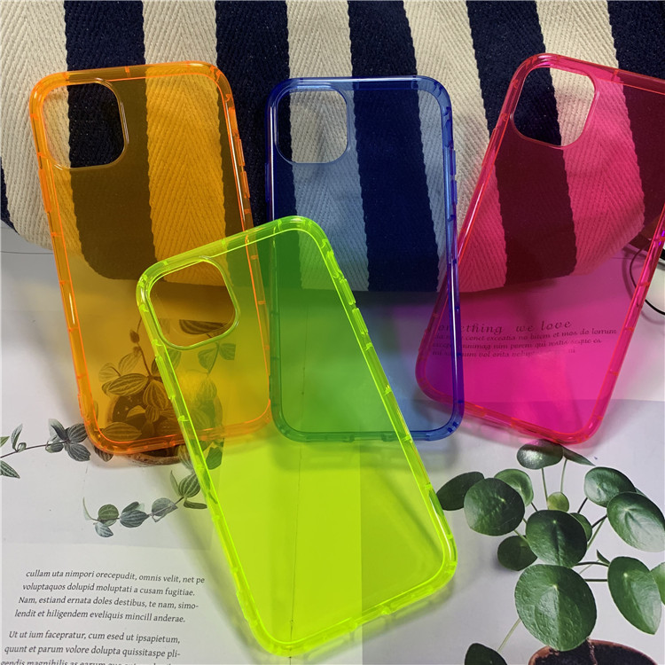iPhone 11 phone case, fluorescent, air cushion