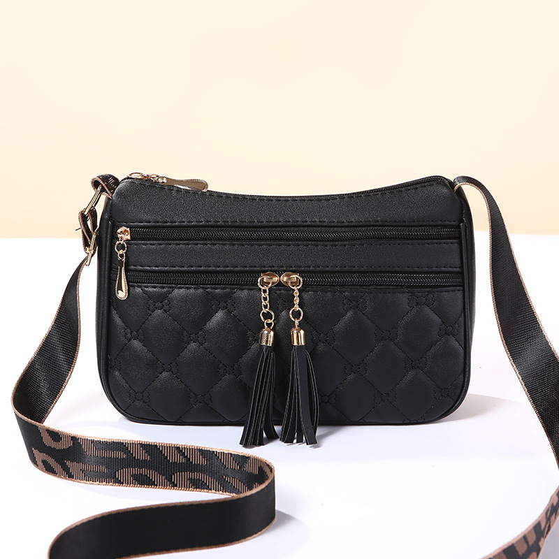 Retro Fashion Trendy Crossbody Bag, Diamond Lattice Embroidered Thread Fabric, Premium Look, Women's Handbag, Casual and Versatile, Best-Selling Single Shoulder