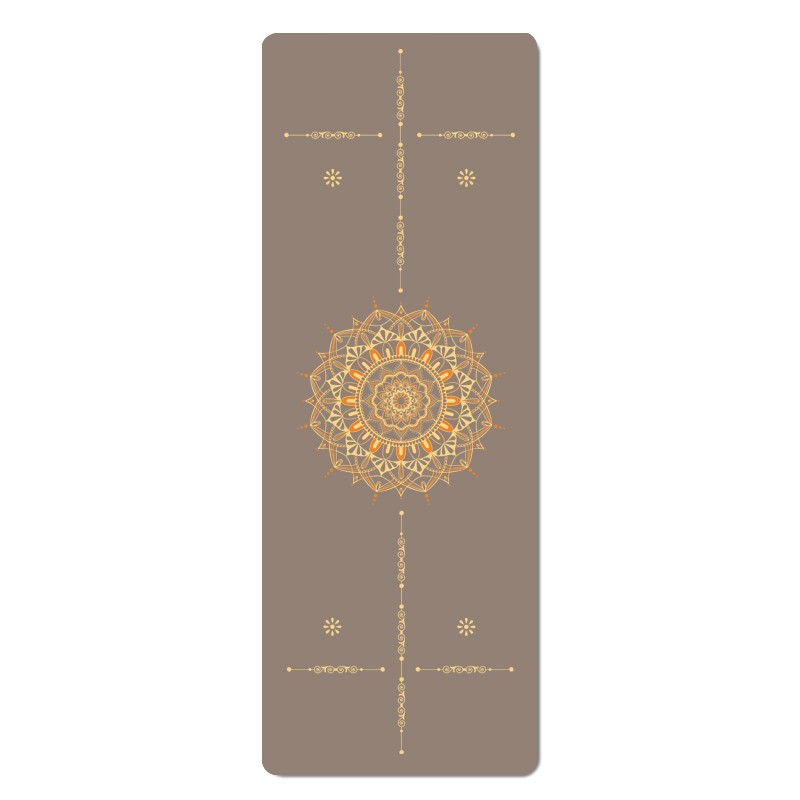 Doğal kauçuk yoga matı, baskılı, kokosfiberi, profesyonel