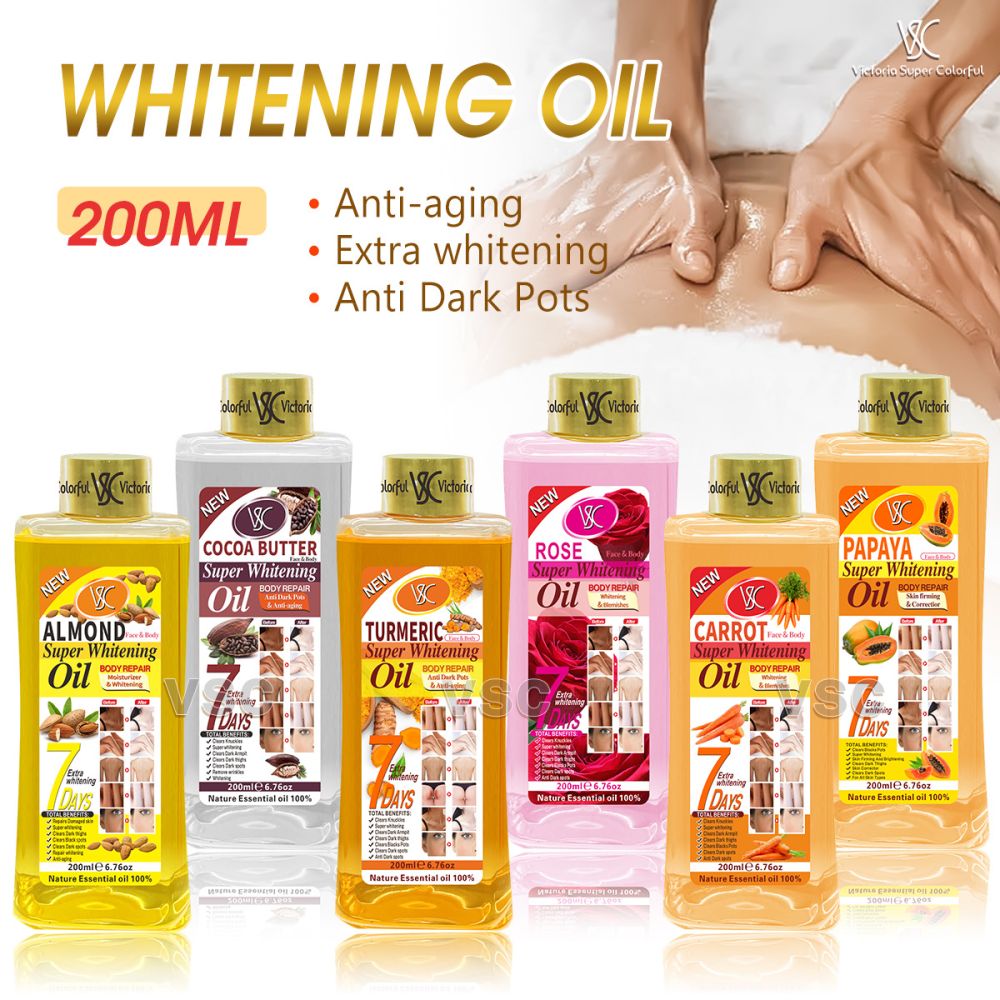 Kurkuma-Ätheröl mit Vitamin C, Ganzkörper-Massageöl 200 ml