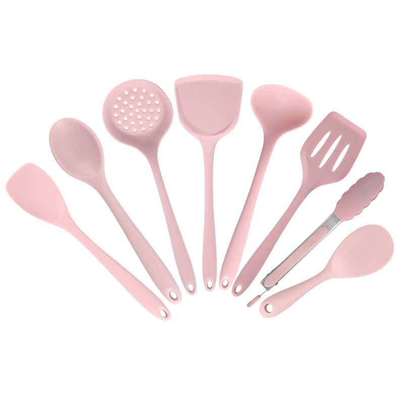 Silikon spatula, yapışmaz tavalar için özel silikon spatula, ev pişirme spatulası, yüksek sıcaklığa dayanıklı gıda sınıfı mutfak eşyaları seti spatula
