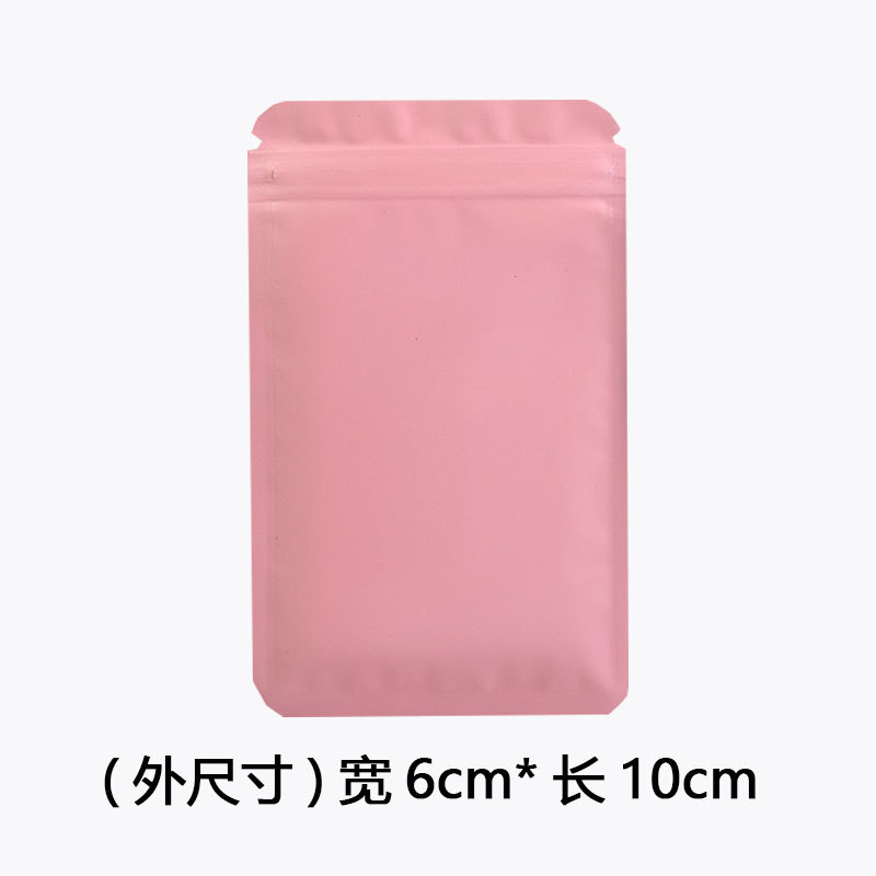 Renkli takı kilitli torba kör çanta buzlu alüminyum folyo torba çift taraflı alüminize opak kemik torbası gıda mühürlü ambalaj çantası - 7