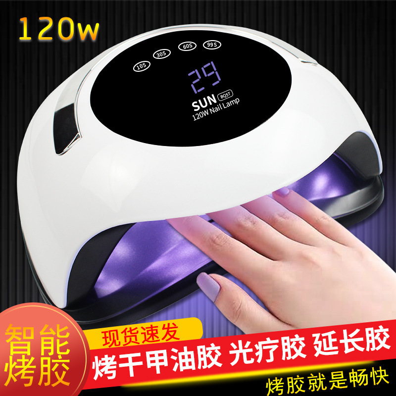 120W UV nail curing lamp model BQ5T with LED light therapy - 1
