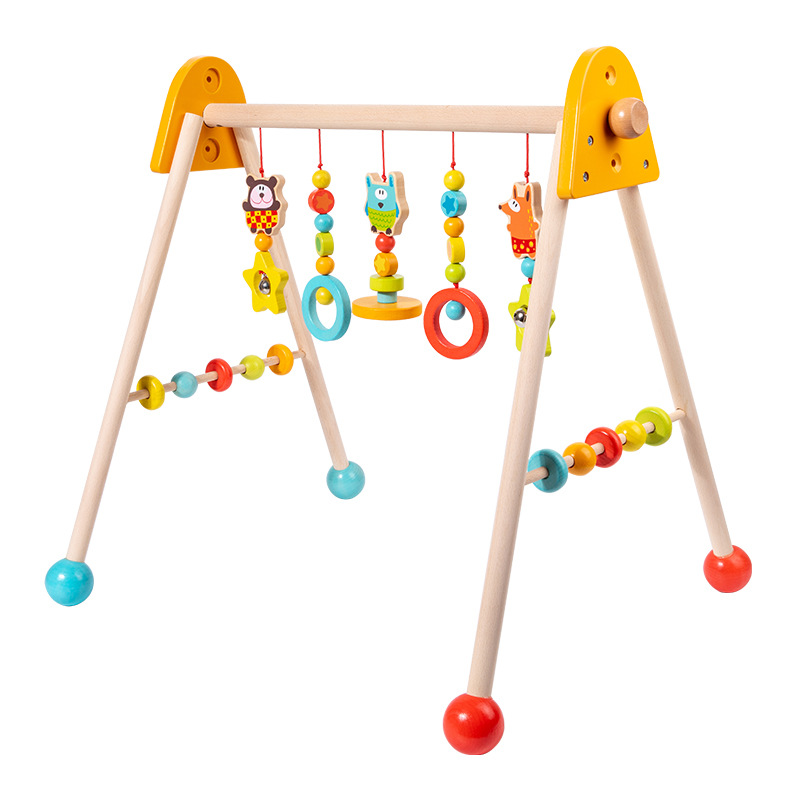 Holz-Babyspielbogen mit Hängeringen