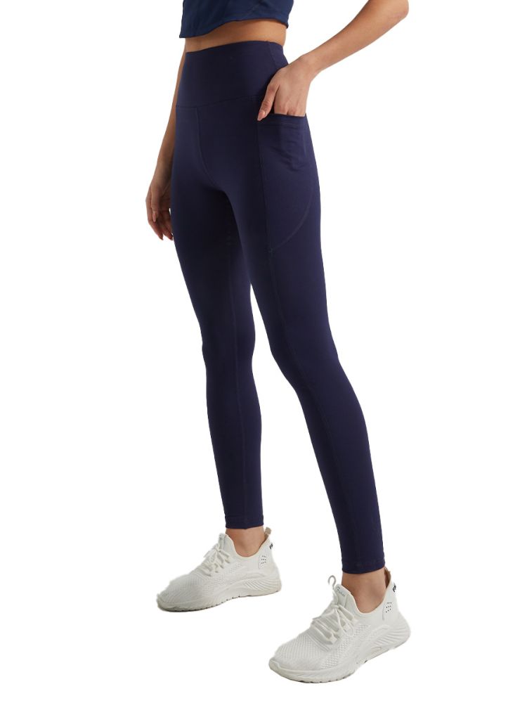 Şeftali kalçalı kadınlar için çıplak uzun dokuz noktalı yoga pantolonu, yüksek belli popo kaldırıcı spor fitness pantolonu, kadınlar için karın sıkılaştırıcı yoga pantolonu