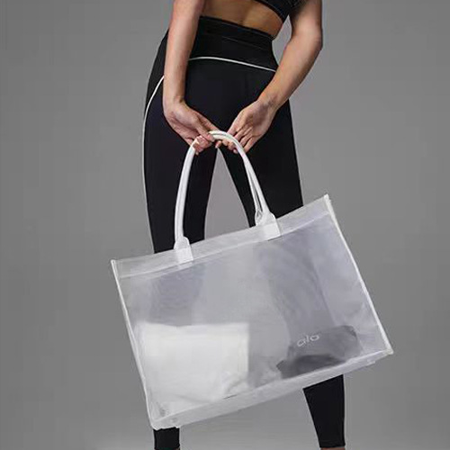 Trendy bags, crossbody bags, women's transparent mesh bags, Korean style sports bags, yoga sports bags, women's bags, travel shoulder bags - 1