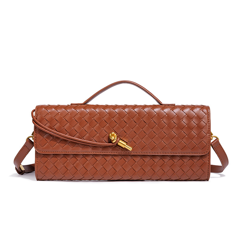 [Grenzüberschreitend spezial] Nische Webstoff Schulter-Akkordeon-Tasche, modische horizontale Handtasche, vielseitige Damen-Umhängetasche - 11