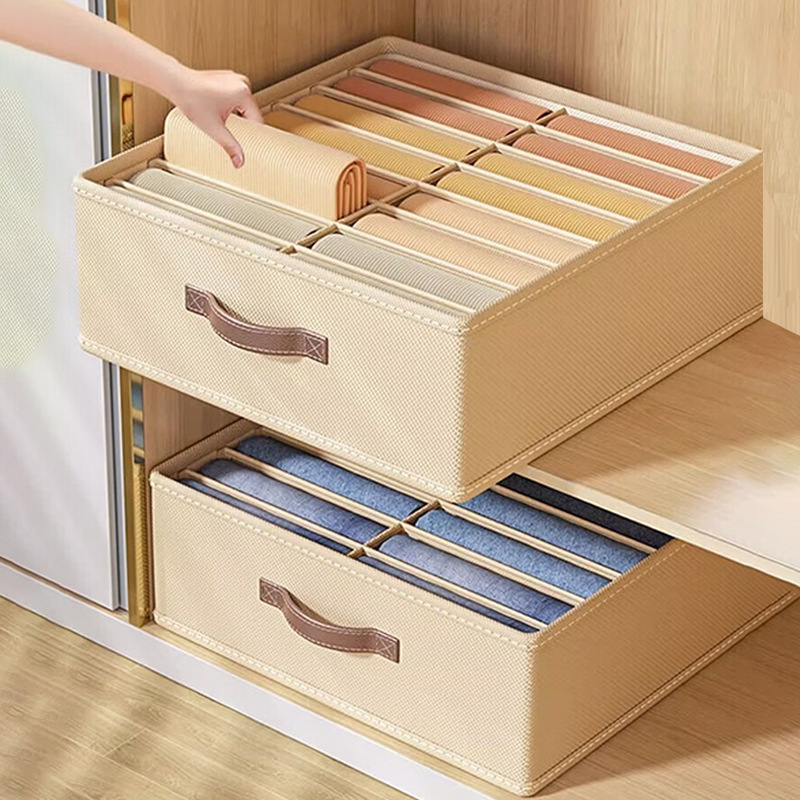 Doppelreihige Hosenorganizer-Box mit mehrstöckiger Aufbewahrung