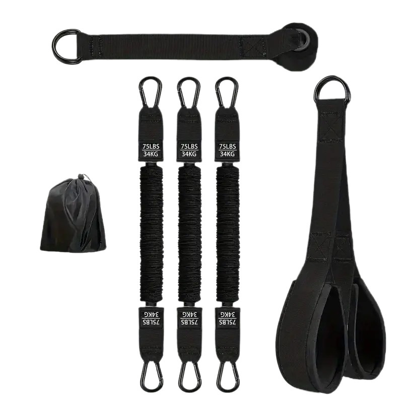 Resistance Rope Puller Sit-up Assist Multifunctional Home Fitness Elastic Band Arm Strength Training Device Assist Strap