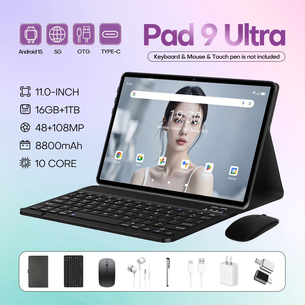 Pad9Ultra Android akıllı tablet, 10.1 inç, 3G arama özellikli, 3+32G