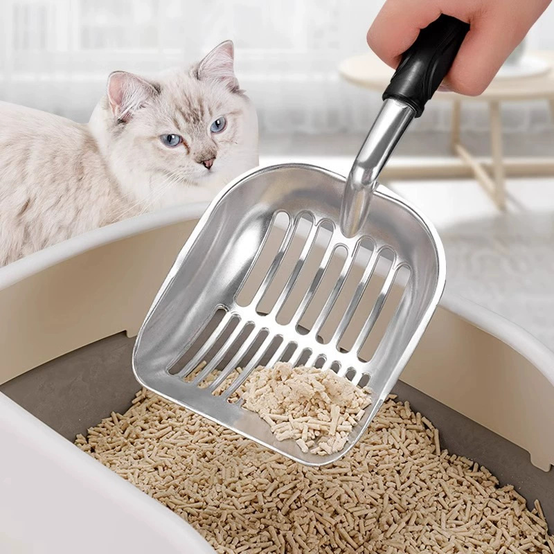 Cat Litter Scoop, Fine-Hole Aluminum Alloy, Large Size