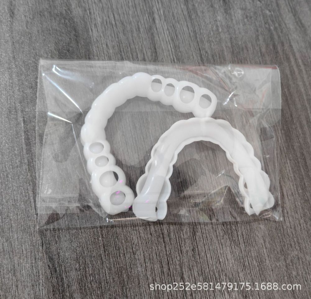 Snap-On Smile Silicone Simulated Teeth Cover, Upper and Lower, Boxed - 9