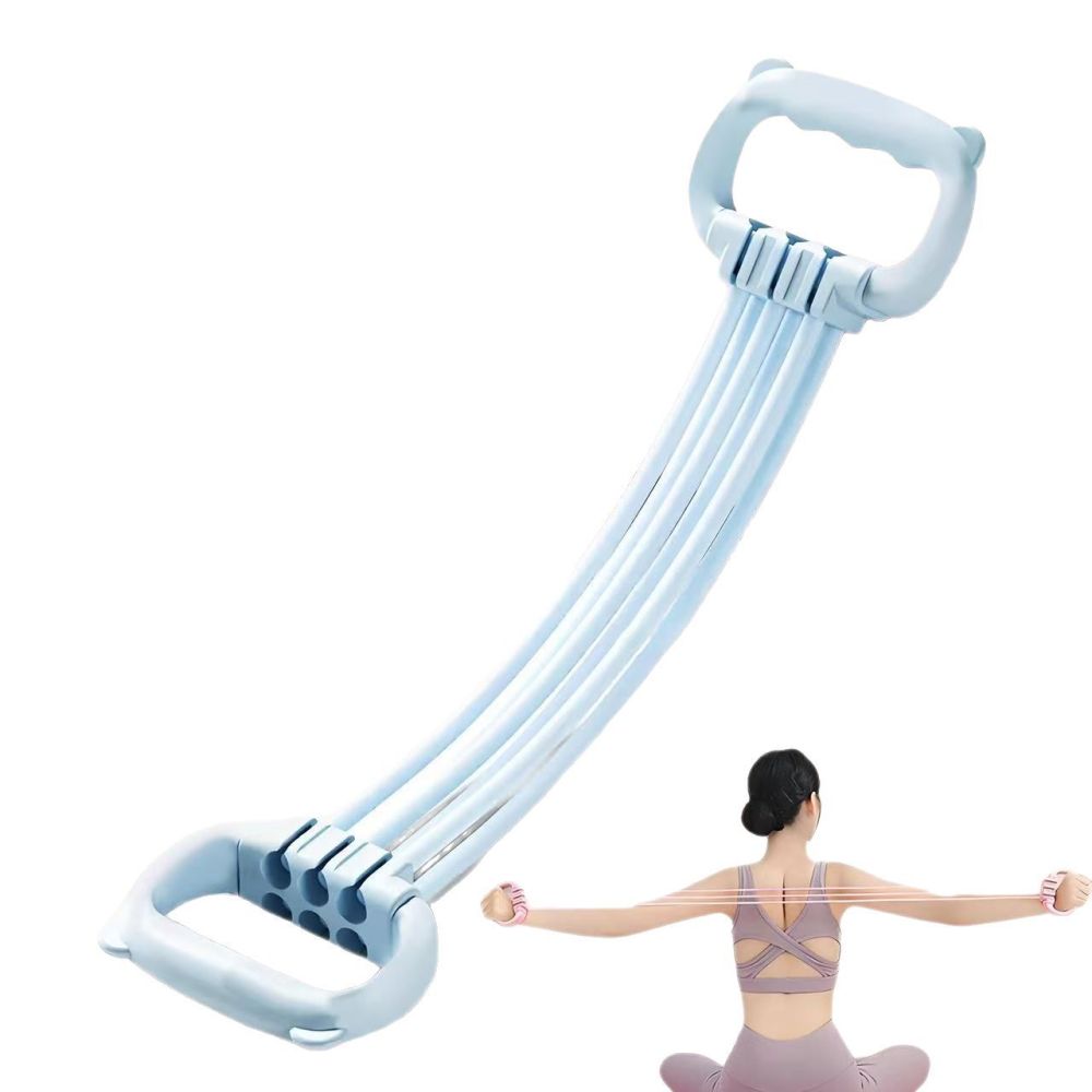 Kadınlar için ayarlanabilir ağırlık 8 şekilli direnç bandı, omuz açıcı, sırt güzelliği, altı telli evde fitness elastik bant, 8 şekilli sırt antrenmanı direnç ipi. - 5