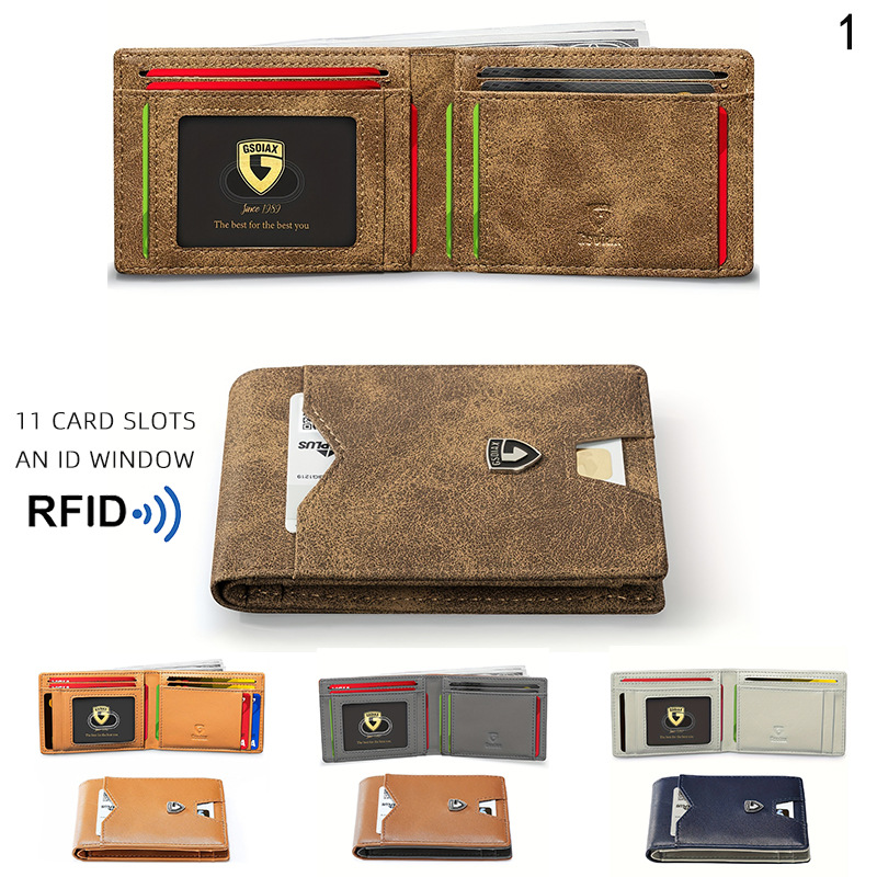Carbon Fiber Money Clip Men's Wallet with RFID Protection