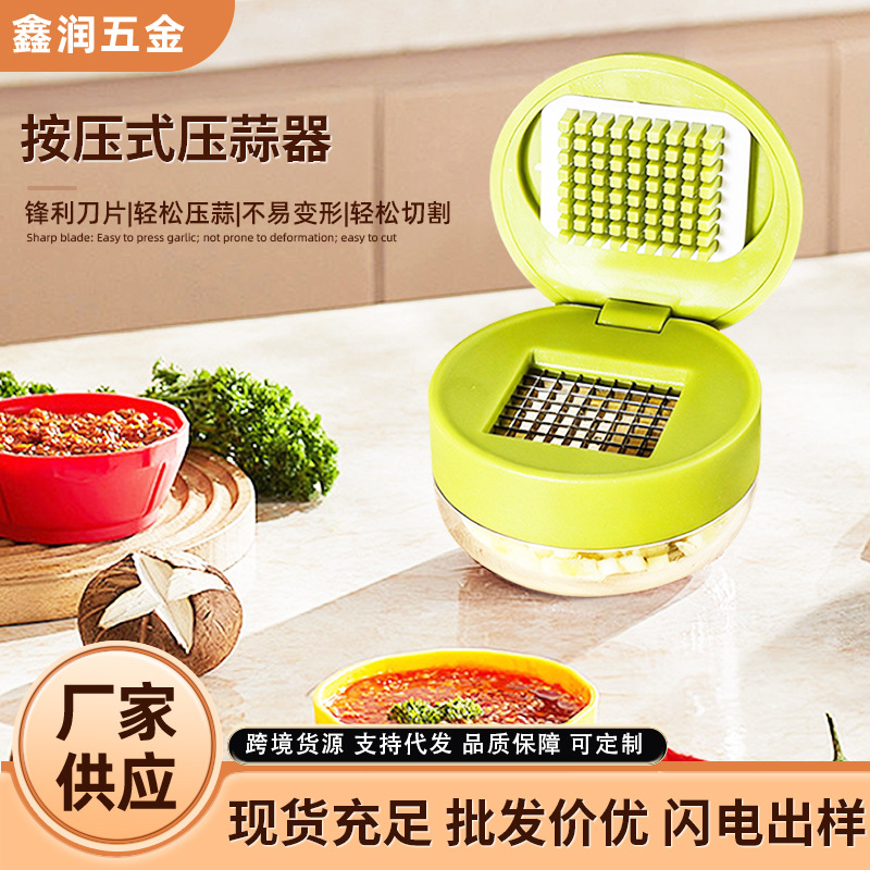 Manual garlic mincer, compact, multifunctional - 1