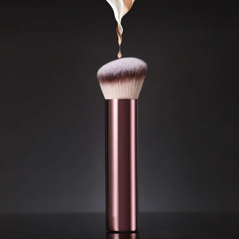 Angled Flat-Top Foundation and Powder Makeup Brush - 1