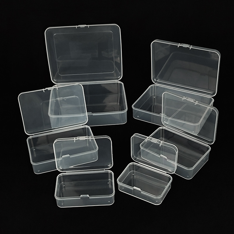 Transparente Kunststoff-Verpackungsbox Hardware-Werkzeug Musteranzeigebox Teileverpackungsbox Zubehör Organisationskarte Aufbewahrungsbox
