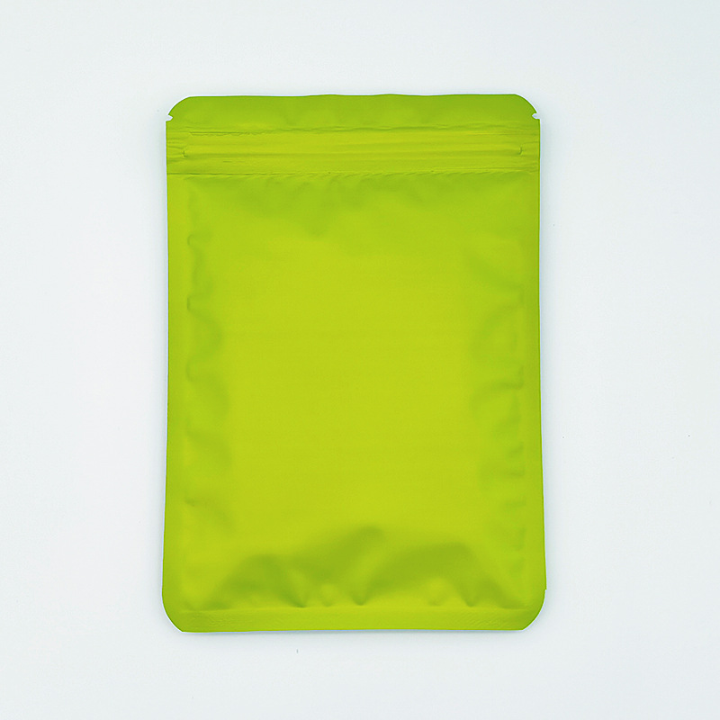 Renkli buzlu alüminyum folyo kilitli torba mat çift taraflı alüminize kemik torbası gıda ambalaj torbası takı mühürlü plastik torba - 9