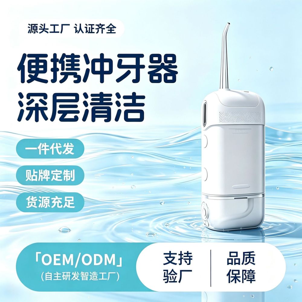 跨境电动冲牙器便携式洁牙水牙线迷你洗牙器冲洗器口腔清洗去结石