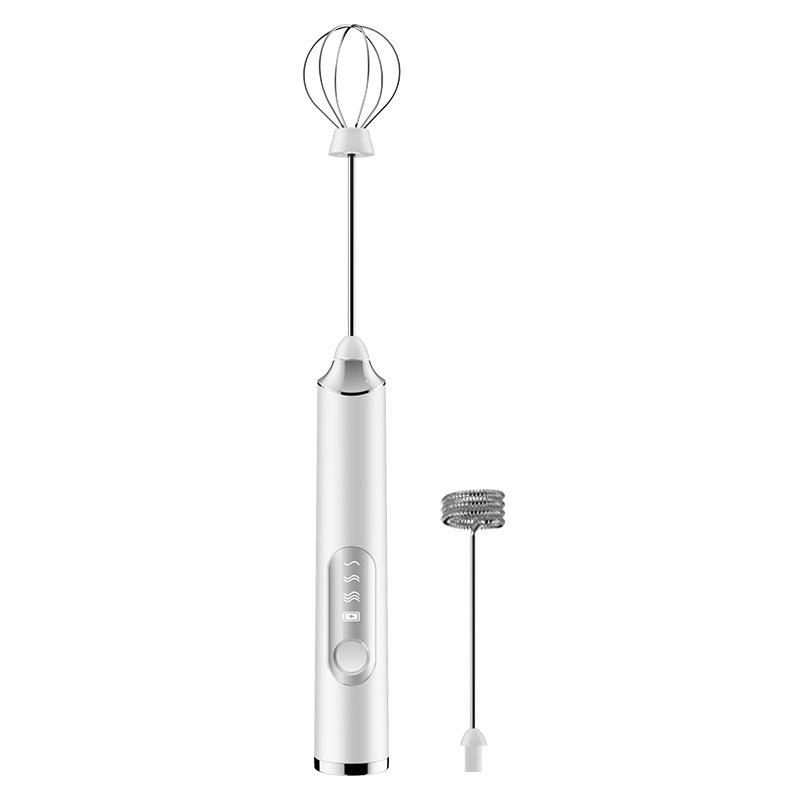 Handmixer, Eierquirl, Haushalts-Milchaufschäumer, elektrischer kleiner Mixer, Milchschäumer, Kaffee-Milch-Schäumer für Creme - 6