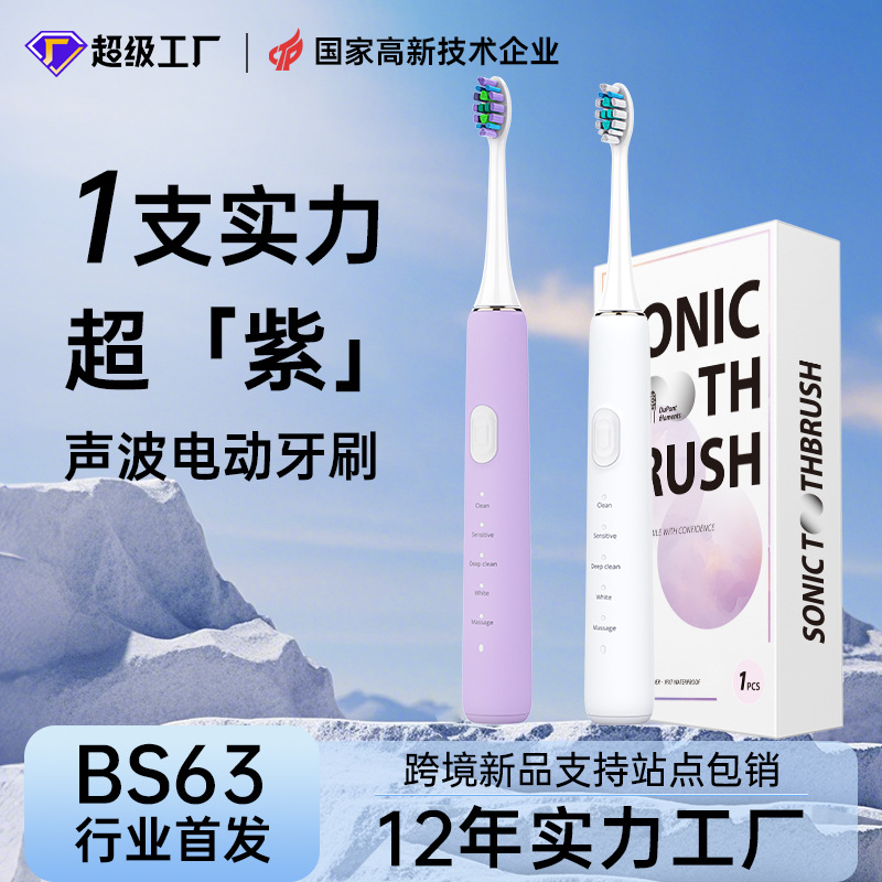 Type-C Rechargeable Sonic Electric Toothbrush Couple Five Modes - 1