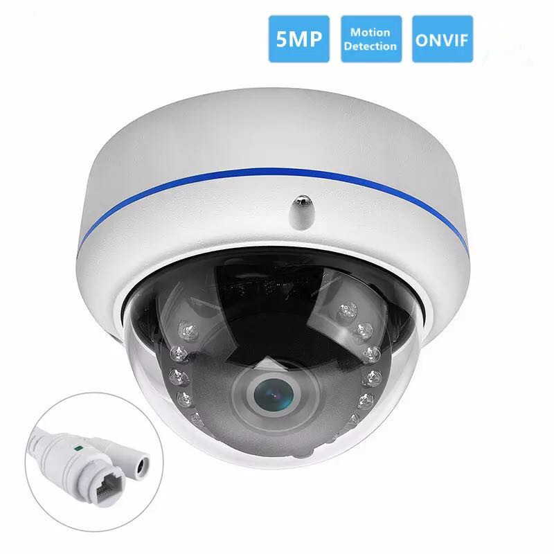 5MP POE network camera, outdoor, metal dome - 1