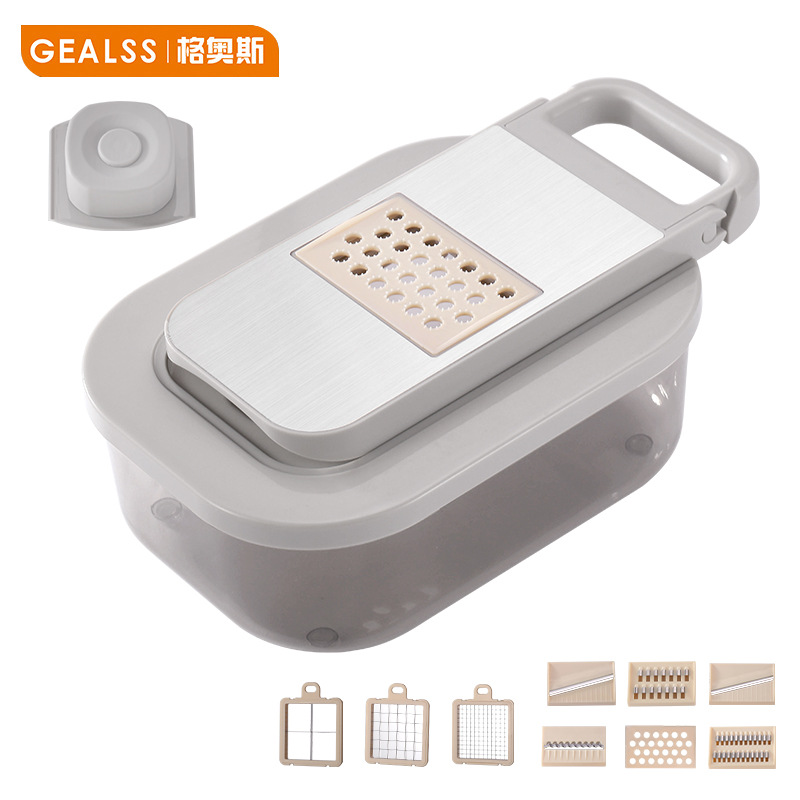 Multifunctional vegetable chopper, potato grater, fruit slicer