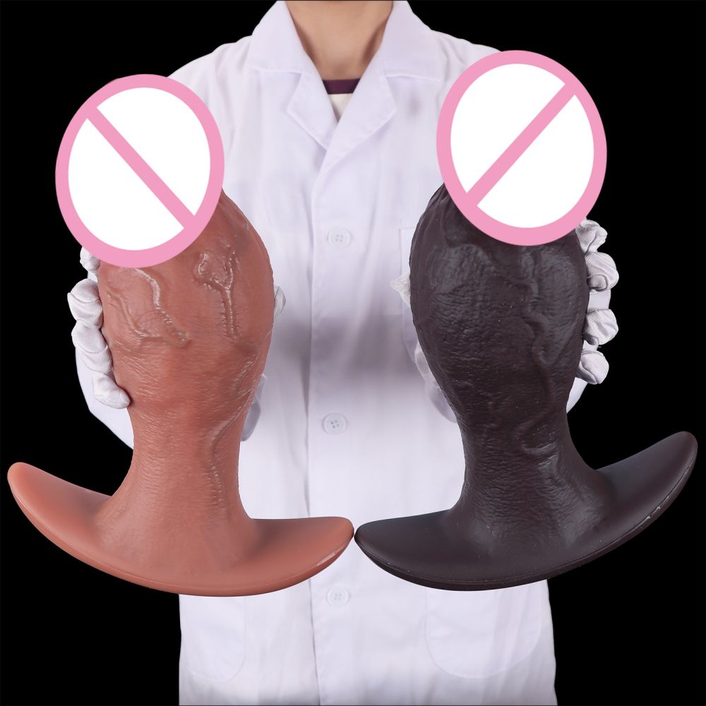 Mushroom-Head Oversized Silicone Realistic Dildo Adult Sex Toy