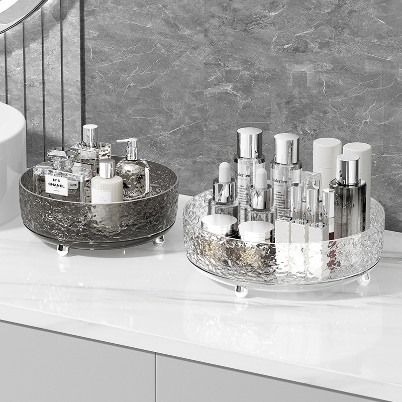 Rotating spice storage rack kitchen countertop multifunctional storage shelf vinegar soy sauce bottle storage rack spice storage box - 4