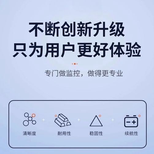 Wireless Home Surveillance Camera with Mobile Phone Remote Monitoring, High Definition WiFi Monitor, No Power Plug Required, Network Smart Digital Camera