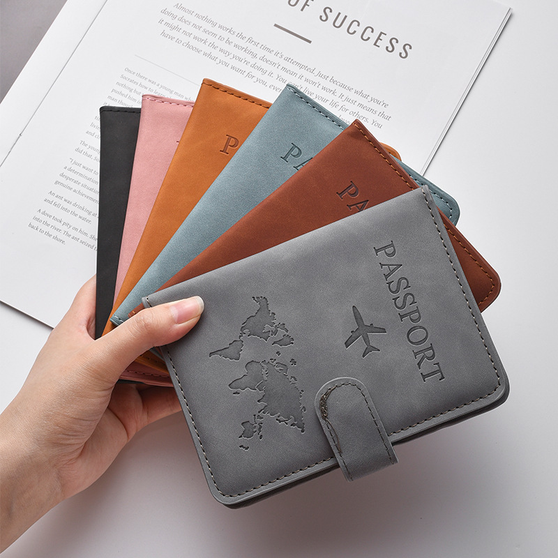 Passport cover, PU leather, magnetic closure, color-changing