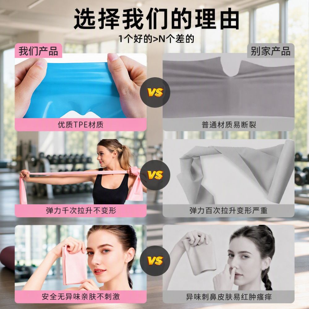 TPE Yoga Dirençli Bant Fitness Direnç Bandı Omuz Açıcı Güzel Sırt Uzatma Bandı Kırışık Karşıtı Yapışmaz Yüksek Elastikli Çekme Şeridi Toptan - 4