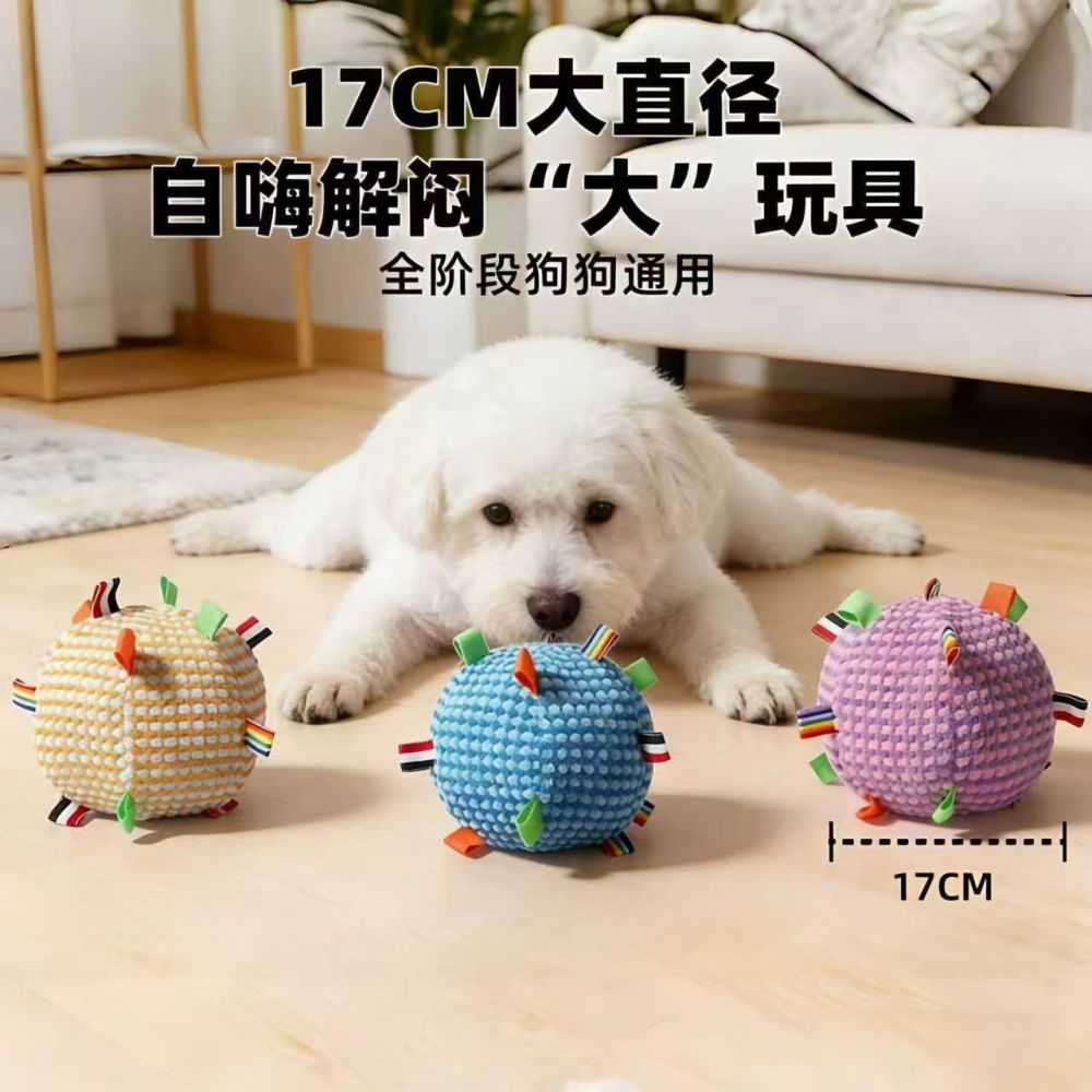 Köpek oyuncağı sesli eğitim topu çiğneme