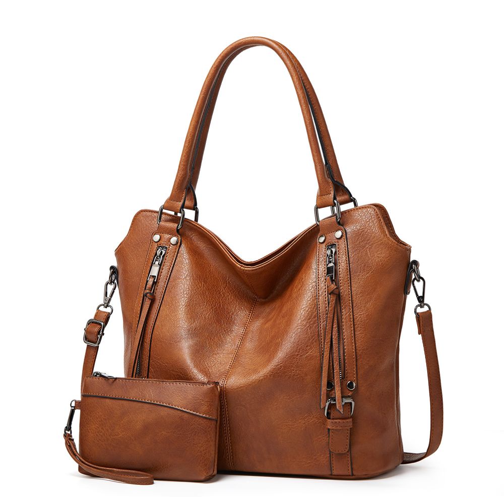 2026 New Women's Bag European and American Style Large Tote Bag Soft Leather High Capacity Single Shoulder Crossbody Women's Handbag