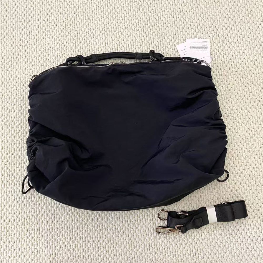 LU Convertible 1.5L 6.5L 16L Large Capacity Hobo Bag Pleated Cloud Crossbody Underarm Bag - 3