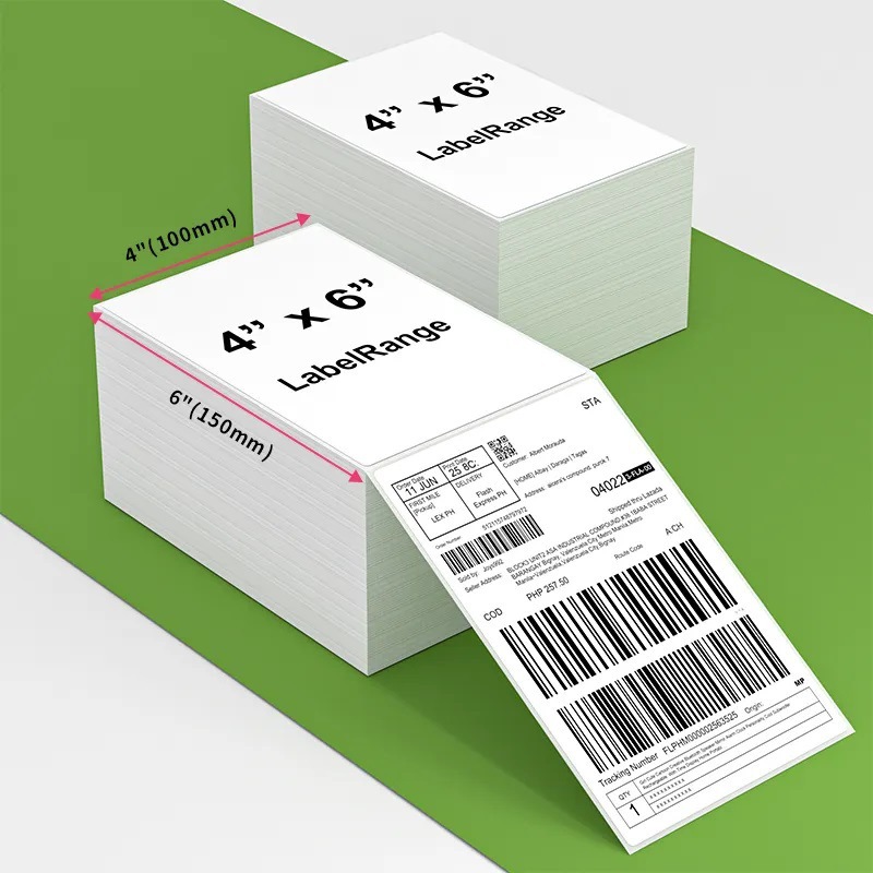 Blank Express Waybill Label 76x130 mm, Thermal Printing, Self-Adhesive