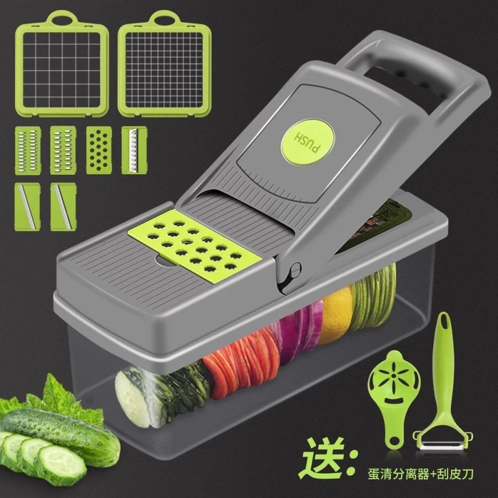 多功能切菜器橙子柠檬切片神器土豆切丝刨黄瓜切片刨丝切丁神器